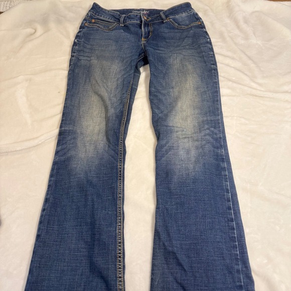 Wrangler Women's Blue Denim Jeans Classic Bootcut Fit Casual Everyday Pants - Picture 5 of 9